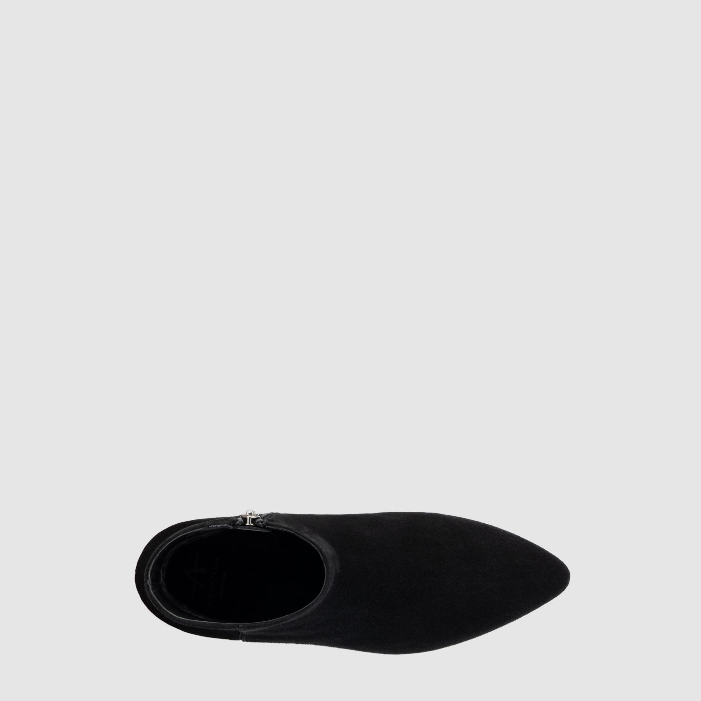 Prisilla ankle boot in black suede with a pointed toe, alternate view