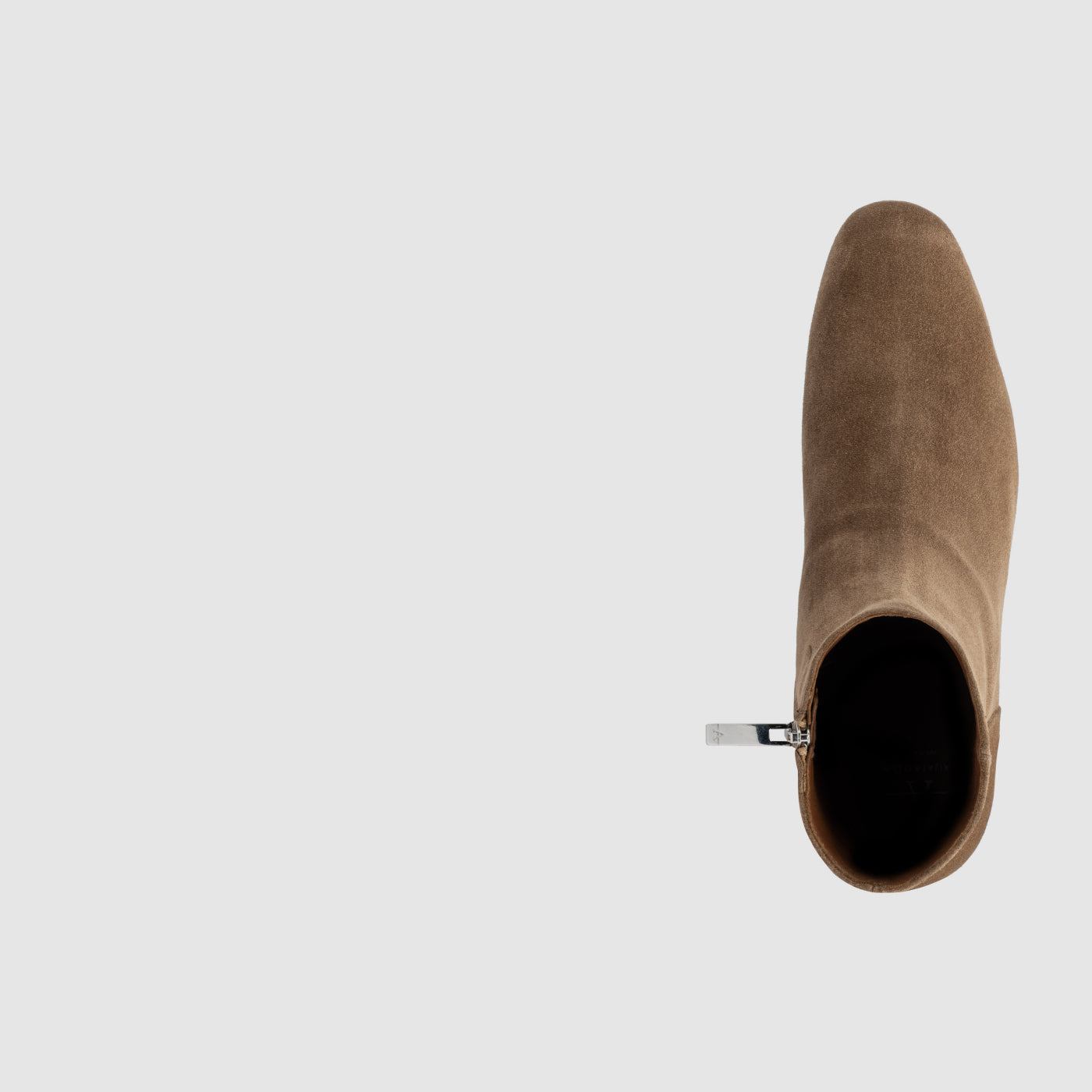 Ulyssa ankle boot in champagne suede with a hidden wedge, alternate view