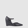 Penelopy Mary Jane in black nappa and patent leather