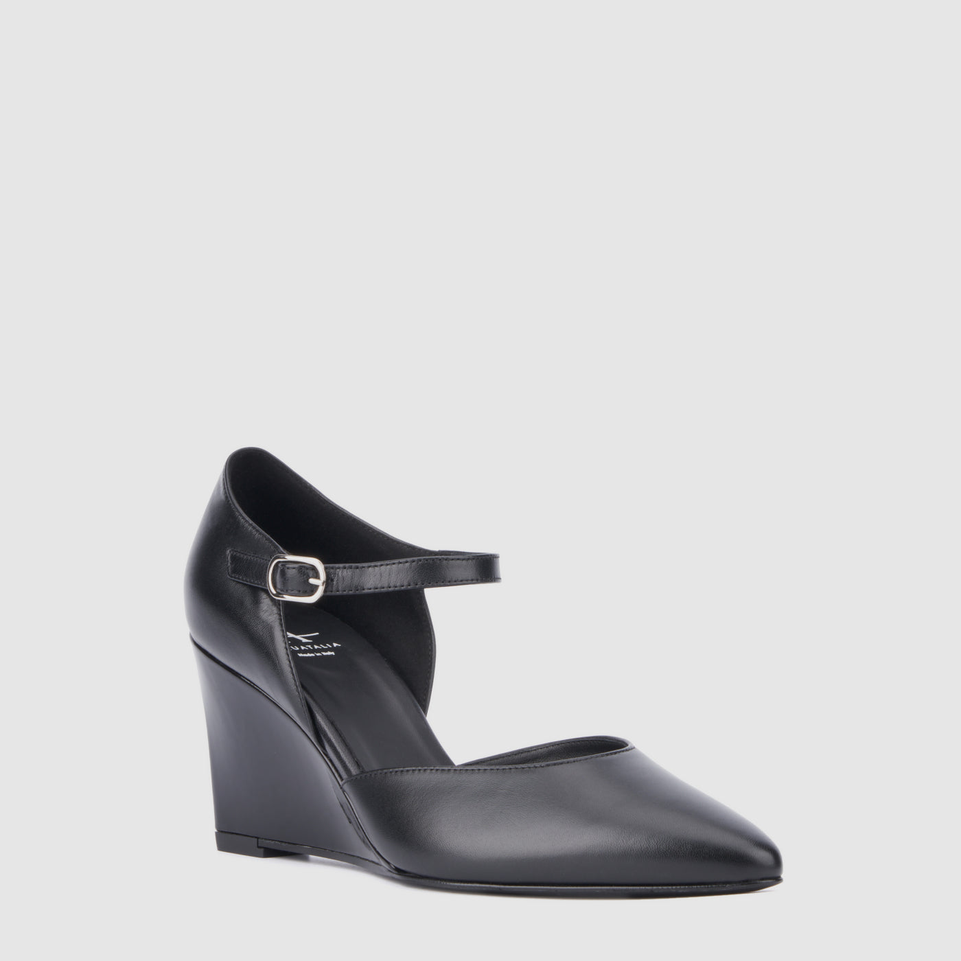 Penelopy Mary Jane in black nappa and patent leather, alternate view