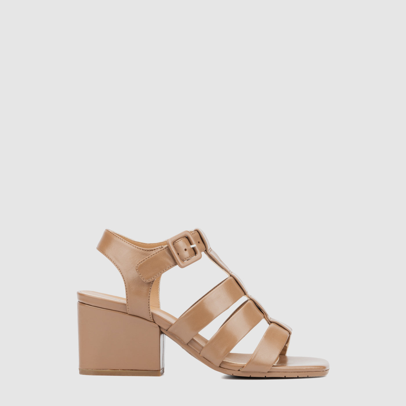 Rebecka strappy sandal in caffe nappa leather